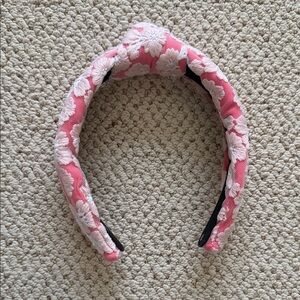 Lele Sadoughi Pink Floral Headband